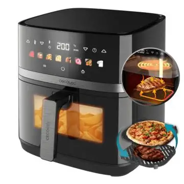 Cecotec Cecofry&Grill Duoheat 8000 Singolo 8 L Indipendente 2200 W Friggitrice ad aria calda Nero , 157757