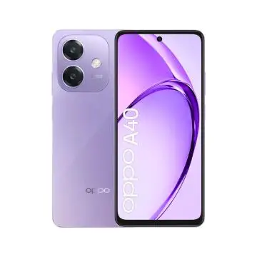 OPPO A40 Smartphone, Fotocamera AI 50MP, Selfie 5MP, Display 6.67” 90HZ LCD HD+, 5100mAh, RAM 4 Esp 8GB (+4GB Virtuali) +ROM 128GB, IP54, [Versione Italia], Starry Purple , 157236