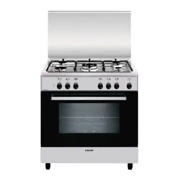 Glem Gas A855EI cucina Elettrico Nero, Acciaio inossidabile A , 98801