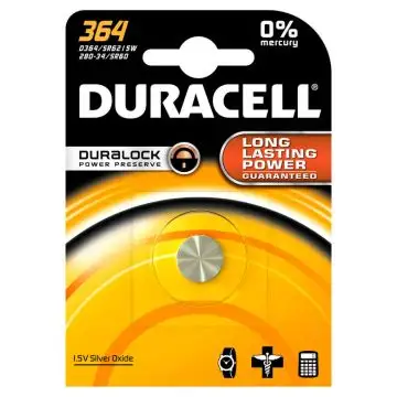 Duracell 364 Batteria monouso SR60 Ossido d'argento (S) , 33821