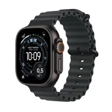 Apple Watch Ultra 3 GPS + Cellular 49mm Smartwatch Cassa Titanio Nero con Band Ocean Nero , 161672