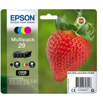 Epson Strawberry Multipack Fragole 4 colori Inchiostri Claria Home 29 , 100160