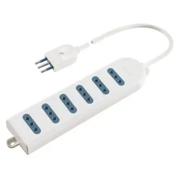 Poly Pool PP0396Q prolunghe e multiple 1,5 m 6 presa(e) AC Interno Bianco , 103841