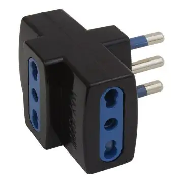 Poly Pool PP0452.1 adattatore per presa di corrente Tipo L (IT) Universale Nero, Blu , 105401
