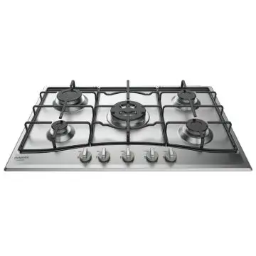 Hotpoint PCN 752 T/IX/HAR piano cottura Acciaio inossidabile Da incasso 75 cm Gas 5 Fornello(i) , 110046