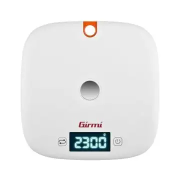 Girmi PS02 Arancione, Bianco Superficie piana Rotondo Bilancia da cucina elettronica , 112708