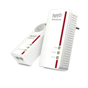 FRITZ! Powerline 1260E WLAN Set 1200 Mbit/s Collegamento ethernet LAN Wi-Fi Bianco 2 pz , 125958