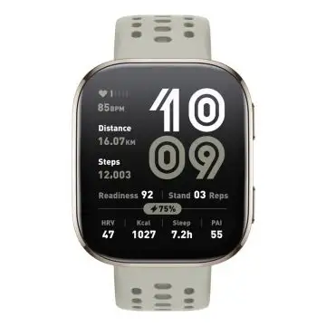 Amazfit Bip 6 Stone 5 cm (1.97") AMOLED Digitale 390 x 450 Pixel Touch screen Oro GPS (satellitare) , 158228