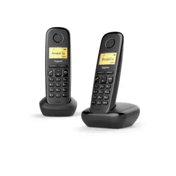 Gigaset A170 Duo Telefono analogico/DECT Identificatore di chiamata Nero , 112347