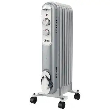 Ardes AR4R07S stufetta elettrica Interno Nero, Grigio, Bianco 1500 W Riscaldatore ambiente elettrico a olio , 112598