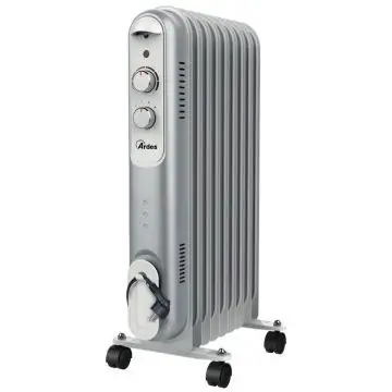 Ardes AR4R09S stufetta elettrica Interno Nero, Grigio, Bianco 2000 W Riscaldatore ambiente elettrico a olio , 112597