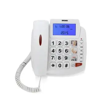 Brondi Bravo 90 Telefono analogico Identificatore di chiamata Bianco , 113009