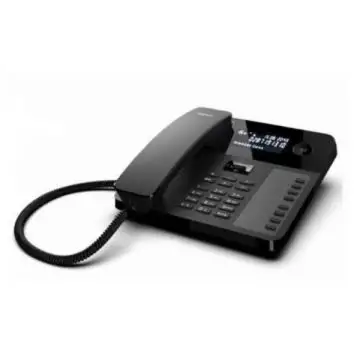 Gigaset telefono da tavolo o da parete con Filo Desk 600 Nero , 160992