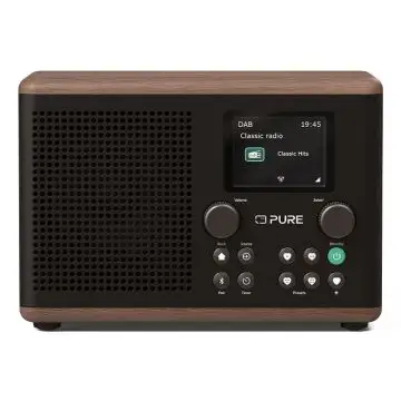 Pure Radio Classic H4 Black/Walnut DAB , 153636