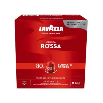 Lavazza Capsule Compatibili Nespresso Qualità Rossa, 80 Capsule , 145426