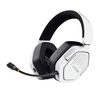 Trust GXT 493W Carus Auricolare Con cavo e senza cavo A Padiglione, Casco Gaming USB Type-C / USB Type-A Bluetooth Bianco , 161288