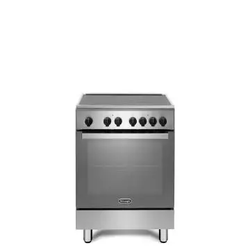 Delonghi DMX 64 VL Cucina libera installazione 60 cm piano vetroceramica 4 zone radianti forno elettrico multifunzione 69 lt acciaio inox , 149897