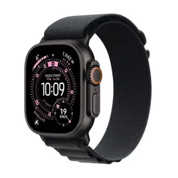 Apple Watch Ultra 3 GPS + Cellular 49mm Cassa Titanio Nero con Alpine Loop Nero- Medium , 161631