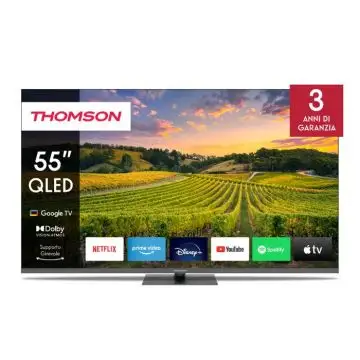 Thomson 55QG5C14 Televisione Smart TV 55 Pollici Qled Google TV , 157332