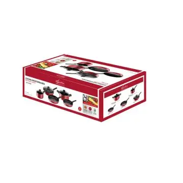 Lagostina Batteria 8pz Cucina Mediterranea , 152592