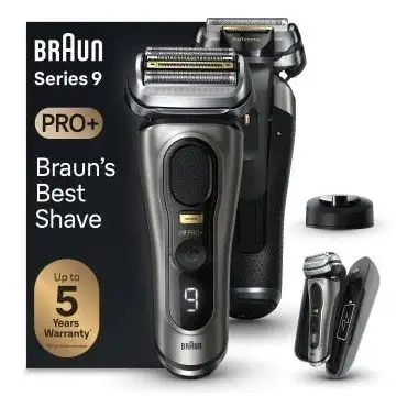 Braun Series 9 Pro+ 9525s Wet & Dry Rasoio Trimmer Metallico , 149274