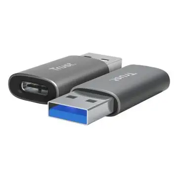 Trust Coppia Adattatori Calyx USB Type-C USB tipo A Grigio , 158837