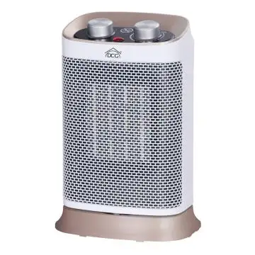 DCG Eltronic PTC0589 stufetta elettrica Interno Marrone, Bianco 1500 W Riscaldatore ambiente elettrico a infrarossi , 117648