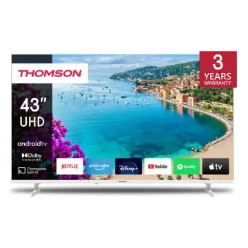 Thomson 43UA5S13W Televisione Smart TV 43 Pollici Led 4K Ultra Hd Wi-fi Bianco , 152646