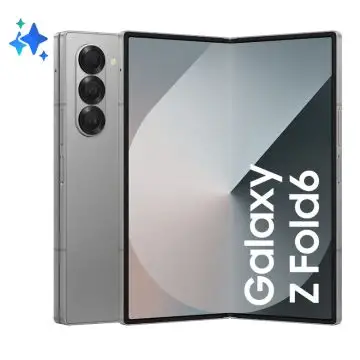 Samsung Galaxy Z Fold6 Smartphone AI, 512GB, RAM 12GB, Display 6,3"/7,6" Dynamic AMOLED 2X, Silver Shadow , 154562