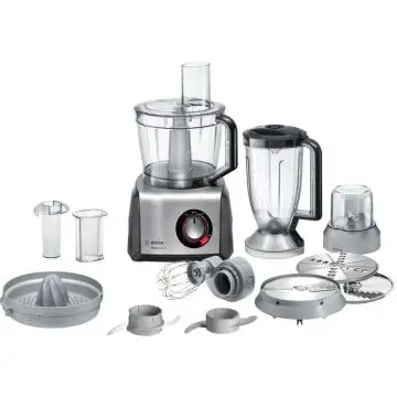 Bosch MC812M844 robot da cucina 1250 W 3,9 L Nero, Acciaio inossidabile , 134715