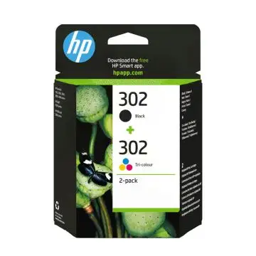 HP Confezione da 2 cartucce d'inchiostro nero/tricromia originali 302 , 107177