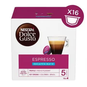 Nescafé Dolce Gusto Espresso Decaffeinato Capsule caffè 16 pz , 88747