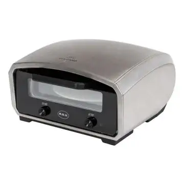 R.G.V. Forno Pizza Vulcano 33cm Piatto Girevole 450 Gradi Touchscreen Silver/nero  , 154467
