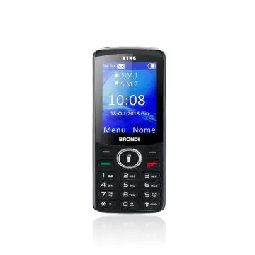 Brondi King 6,1 cm (2.4") Nero Telefono cellulare basico , 124450