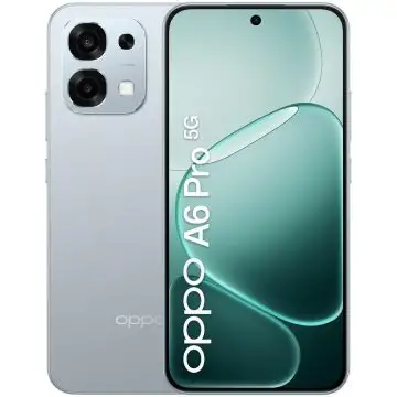 OPPO A6 Pro 5G Smartphone, Foto AI 50MP, Frontale 16MP, Display 6.57” 120HZ AMOLED FHD+, 6500mAh, RAM 8 (Esp8GB) +ROM 256GB (esp2TB), IP69, [Versione Italia], Lunar Titanium , 161642