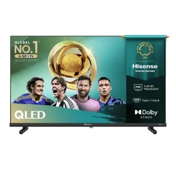 Hisense 40A59Q TV QLED 40'' Serie A5Q Full HD 1920x1080p/Smart TV/Classe F/Nero [40A59Q] , 160745