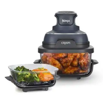 Ninja CRISPi Singolo 3,8 L 1700 W Friggitrice ad aria calda Blu, Grigio, Trasparente , 161023