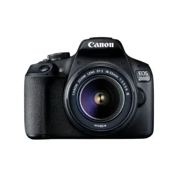 Canon EOS 2000D + EF-S 18-55mm f/3.5-5.6 III Kit fotocamere SLR 24,1 MP CMOS 6000 x 4000 Pixel Nero , 150068