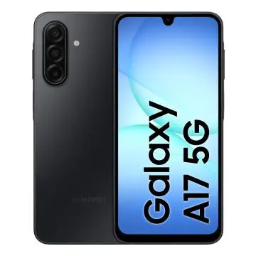 Samsung Galaxy A17 5G, Android 15, Display sAMOLED 6.7", 8GB RAM, 256GB, Batteria 5.000 mAh, Resistenza IP54, Memoria espandibile fino a 2TB, Black , 161073