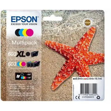 Epson 603 XL cartuccia d'inchiostro 1 pz Originale Resa elevata (XL) Nero, Ciano, Magenta, Giallo , 127145