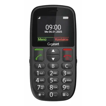 Gigaset GL395 5,59 cm (2.2") 90 g Nero Telefono per anziani , 160988