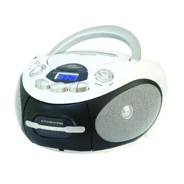 New Majestic AH-2387R MP3 USB Lettore CD personale Nero, Bianco , 125246