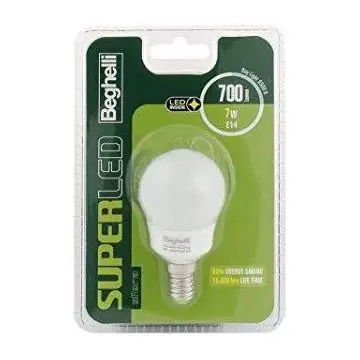 Beghelli Sfera Super LED E14 Lampadina a risparmio energetico 7 W F , 119202