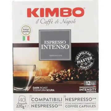Kimbo Espresso Intenso Capsule caffè Tostatura scura 40 pz , 155793