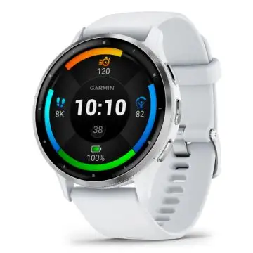 Garmin Venu 3 3,56 cm (1.4") AMOLED 45 mm Digitale 454 x 454 Pixel Touch screen Argento, Bianco Wi-Fi GPS (satellitare) , 161949