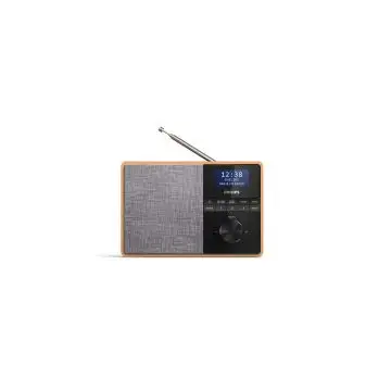 Philips TAR5505/10 radio Portatile Digitale Nero, Grigio, Legno , 130857