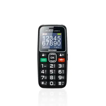 Brondi Amico Unico 4,57 cm (1.8") Nero Telefono di livello base , 130038