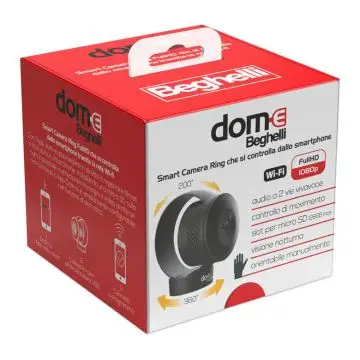 Beghelli Dom-e Smart Camera Ring Telecamera di sicurezza IP Interno 1920 x 1080 Pixel Soffitto/Parete/scrivania , 146174