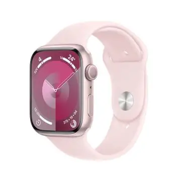 Apple Watch Series 9 GPS Cassa 45mm in Alluminio Rosa con Cinturino Sport Rosa Confetto - M/L , 149759