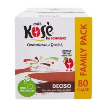 Kimbo Caffè Kosè Deciso Cialde Compostabili 80pz , 155875